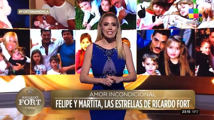 Virginia Gallardo le dedicó unas emotivas palabras a los hijos de Ricardo Fort - Fuente: América