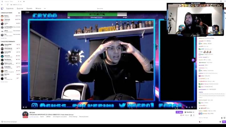 El encuentro del Kun con el streamer Agustín y su familia - Fuente: Twitter