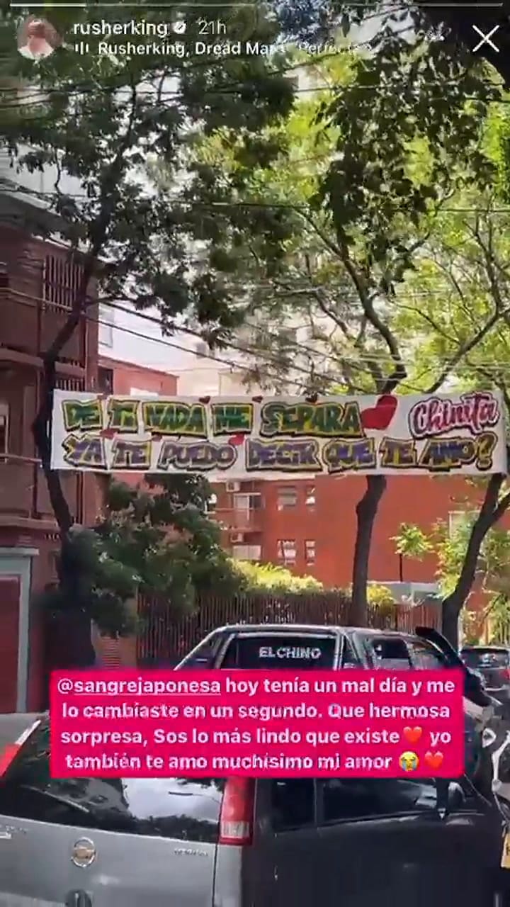 Rusherking mostró el regalo que le hizo la China Suárez