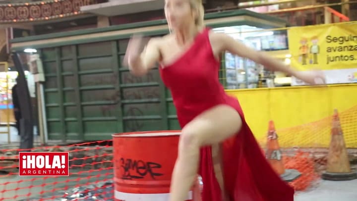 El backstage del gran salto de Laurita - Crédito: Matías Salgado