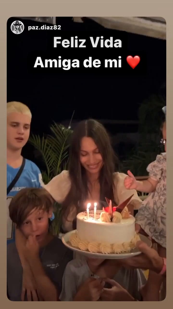 Pampita recibió su cumpleaños junto a sus hijos (Video: Instagram)
