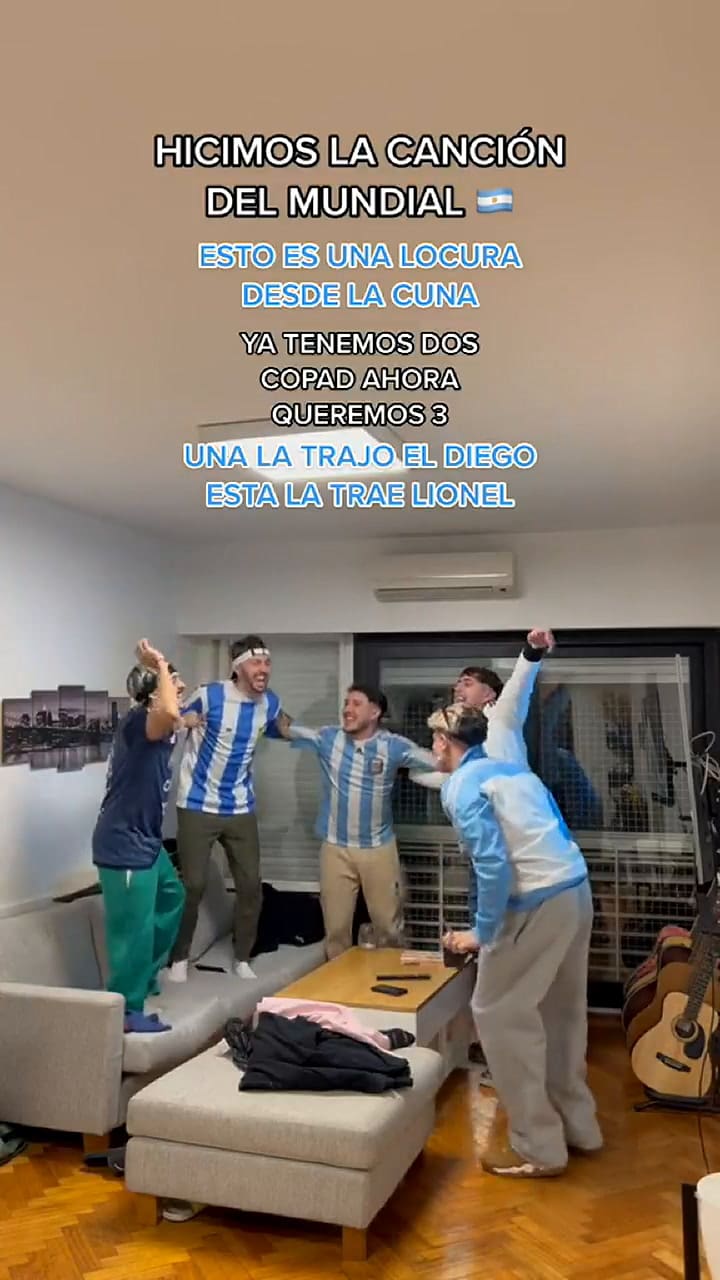 Subieron a TikTok “la canción del Mundial Qatar 2022″ con un guiño especial para Lionel Messi