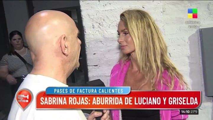 Sabrina Rojas dio a entender que pasó algo más con Luciano Castro mientras él estaba en pareja con Griselda Siciliani
