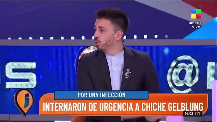 El anuncio de la internación de Chiche Gelblung