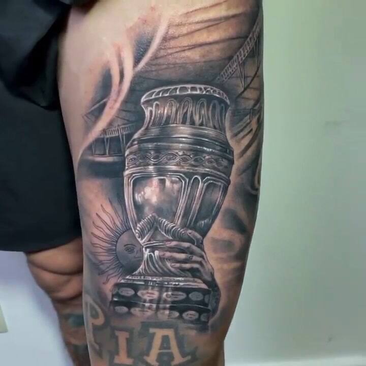 Ángel Di María tiene tatuada la Copa América 2021