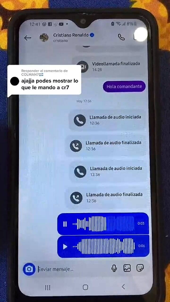 Los mensajes de un hincha a Cristiano Ronaldo por Instagram