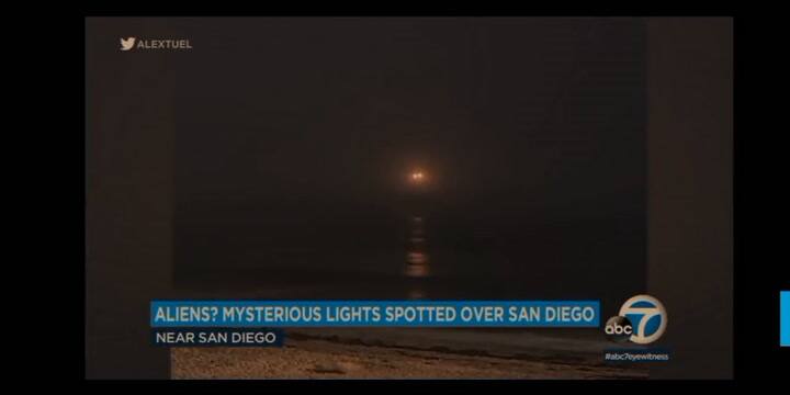 Medios estadounidenses hicieron eco de los extraños avistamientos en San Diego, California