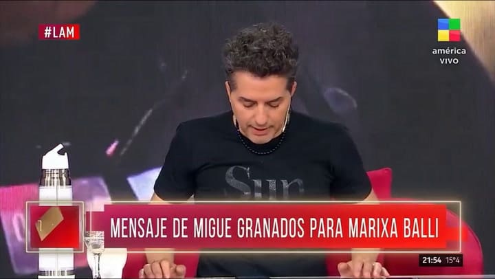 Migue Granados le pidió disculpas a Marixa Balli por sus dichos