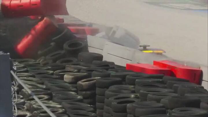 Fórmula 1: el insólito accidente del safety car previo al debut de Colapinto