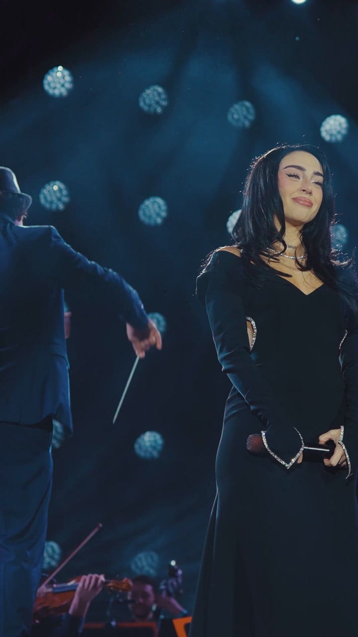 La emoción de Nicki Nicole en Rosario, frente a 200.000 personas