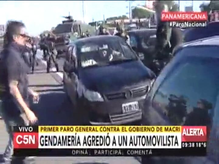 Incidentes en el piquete de Panamericana y 197