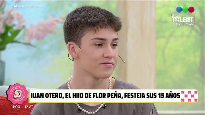 Juan, el hijo de Flor Peña contó como será su fiesta de 15