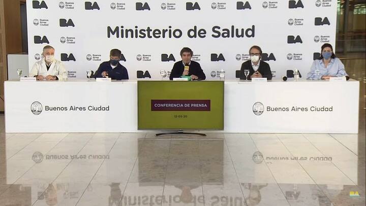Coronavirus: el ministro de Salud porteño informa sobre los contagios (12/05/2020)