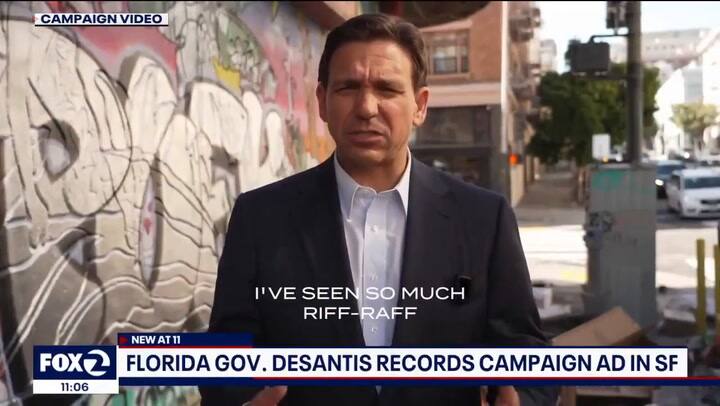 El spot de campaña de DeSantis con una severa crítica a San Francisco