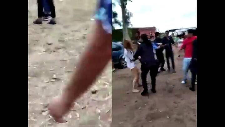 Otros dos focos de los disturbios a la salida de un boliche en Bahía Blanca - Fuente: YouTube
