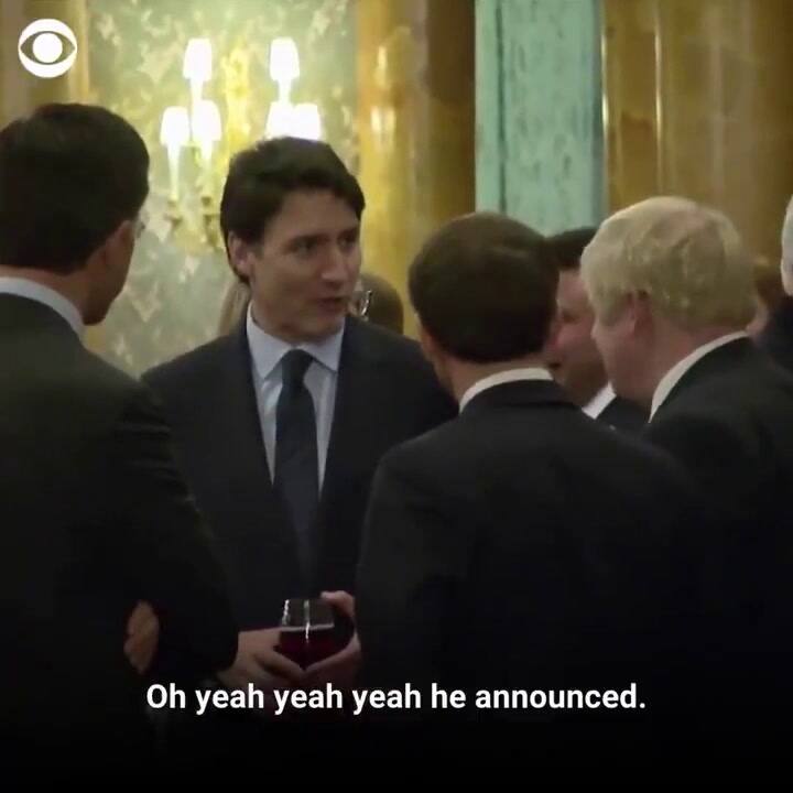 Se viralizó un video en el que varios mandatarios supuestamente hablan de Trump - @CBSNews