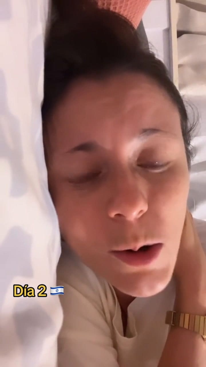 La actriz Greta Cervantes narra el tercer día de encierro por la crisis en Israel