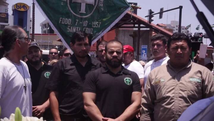 Despiden a fallecidos en protestas en Bolivia. Fuente: AFP