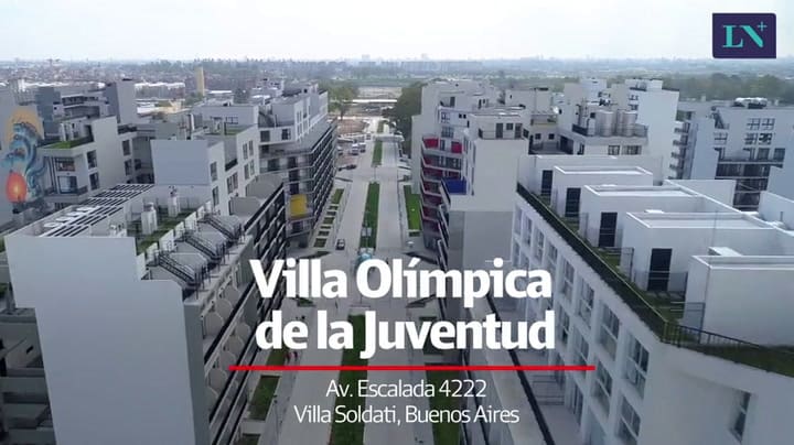 Así se ve desde un drone el predio donde vivirán los competidores de los JJOO de la Juventud 2018