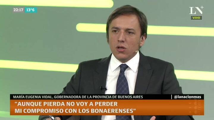 Si no me reeligen yo tendré que hacer una autocrítica', María Eugenia Vidal