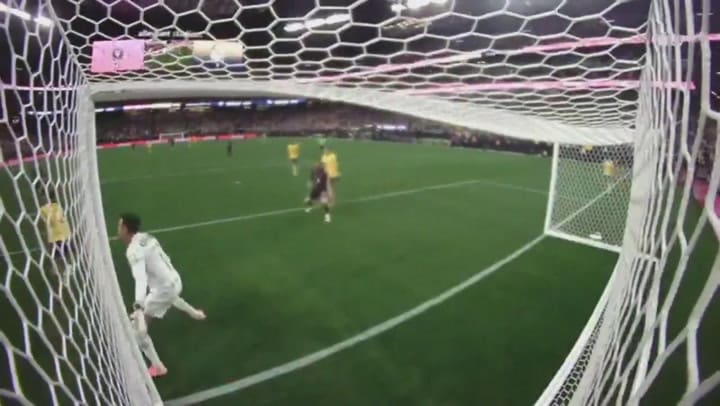 El gol de Lionel Messi en el amistoso contra el América de México