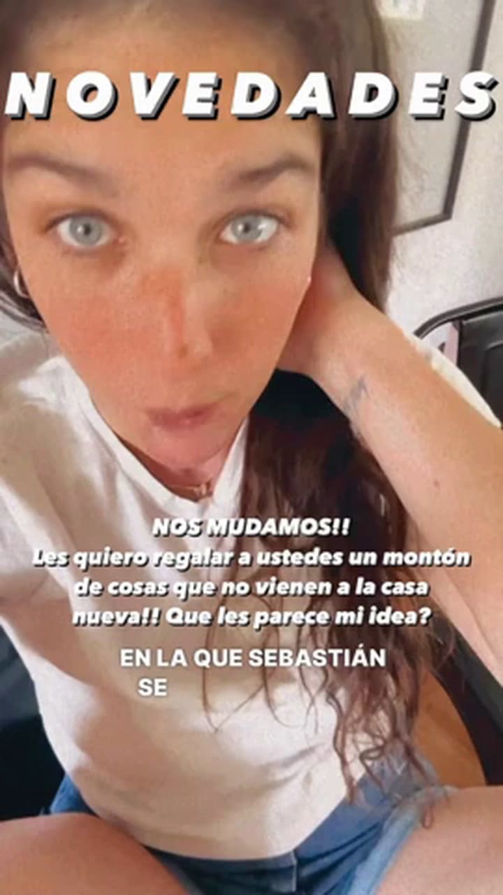 Juana Repetto contó a sus seguidores que se mudará de su casa a fin de año