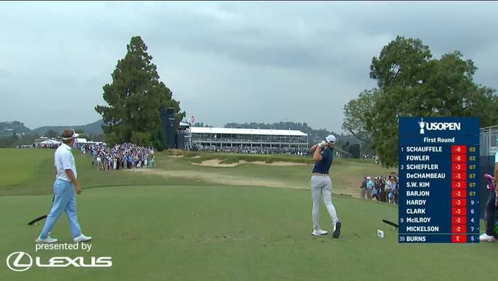 Sam Burns, el mismo día