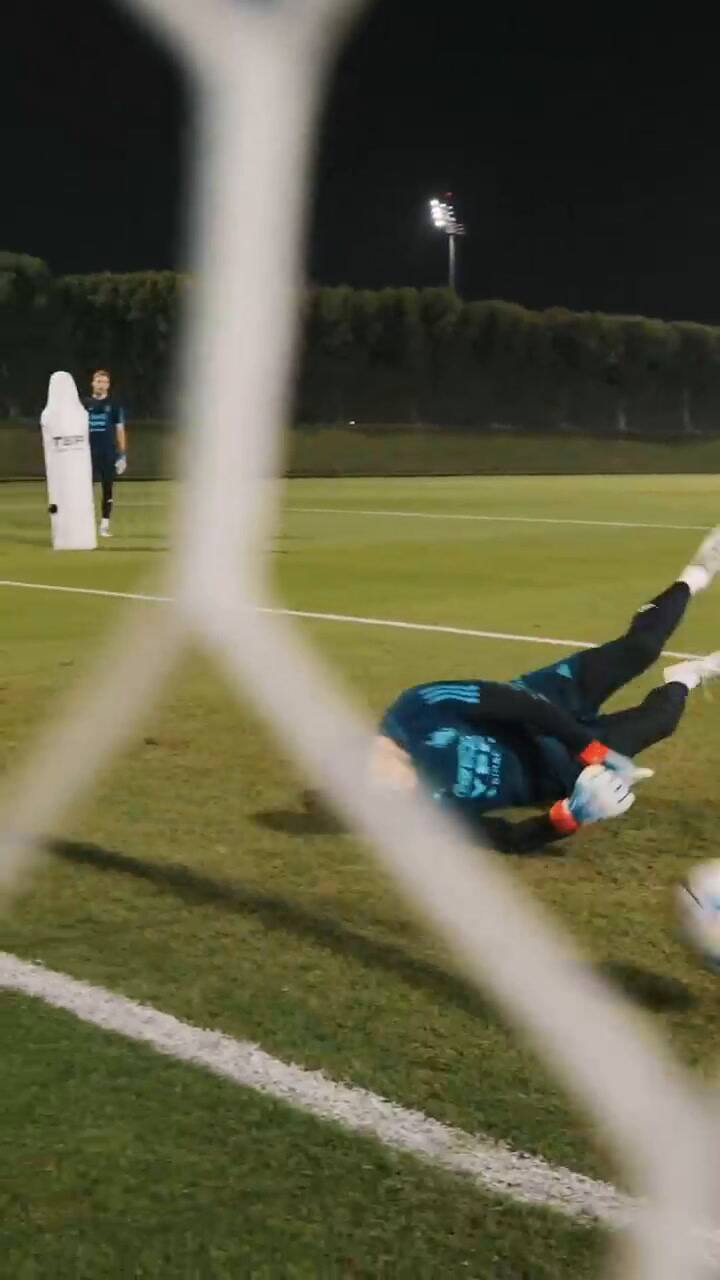 El entrenamiento de los arqueros argentinos (Video: Instagram @afaseleccion)