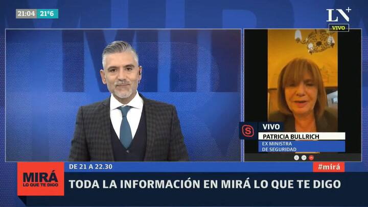 Patricia Bullrich, sobre Mauricio Macri: 'Él sabe que su lugar no es la Cámara de Diputados'