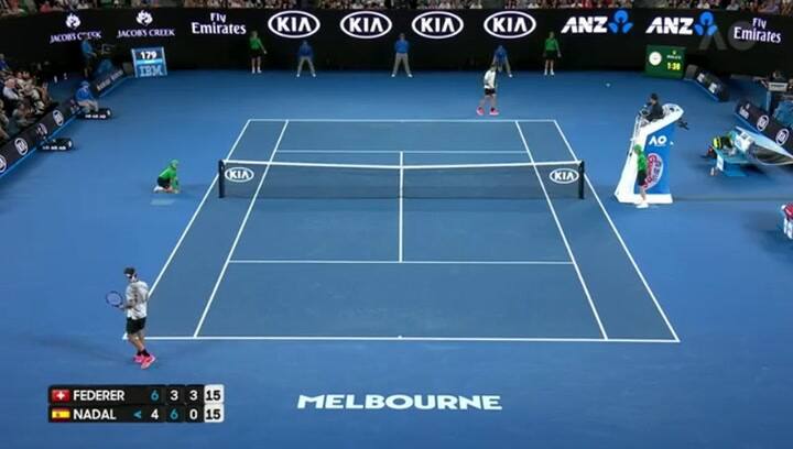 El exquisito revés de Federer, una marca registrada