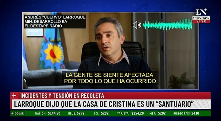 Rossi y Feinmann, irónicos con el 'santuario' de Cristina Kirchner