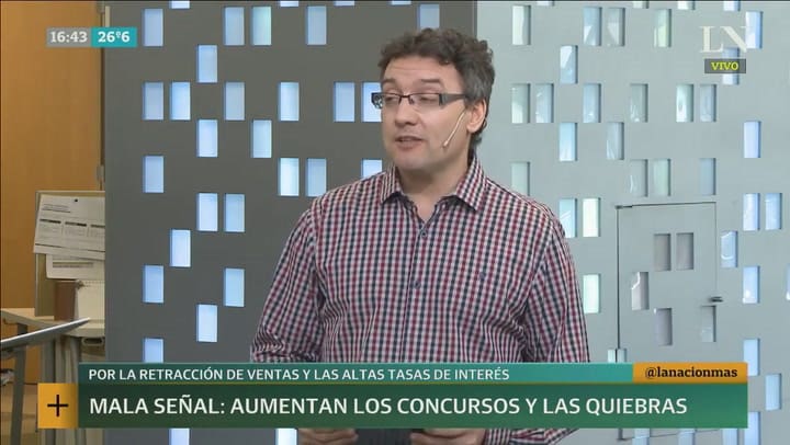 Mala señal: Aumentan los concursos y las quiebras por las altas tasas de interés