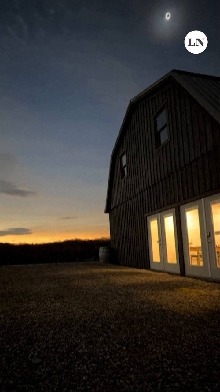 Así se vio el eclipse solar desde un pueblo de Ohio, EE.UU.