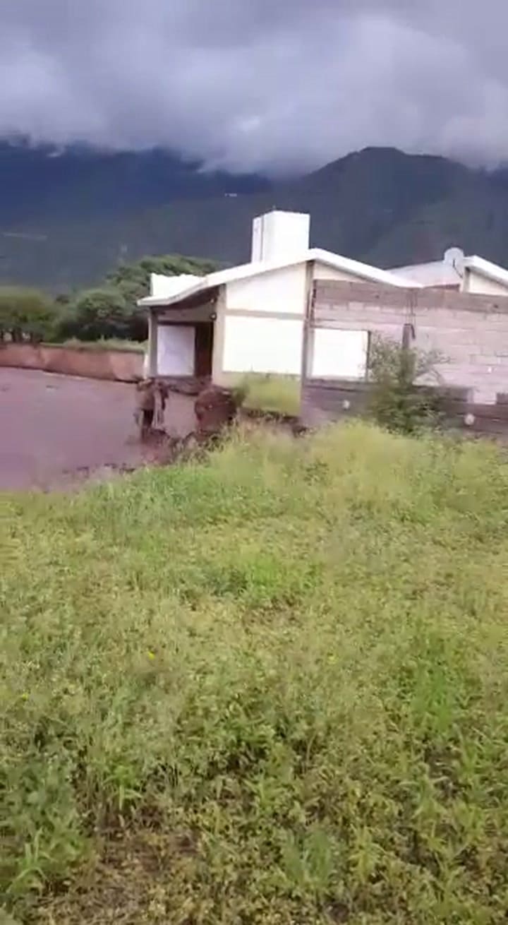 Así arrasó el río con una casa en Catamarca