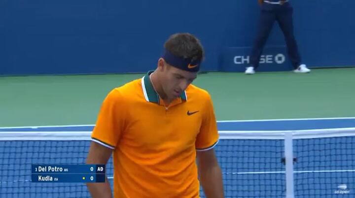 Juan Martin Del Potro gana en Louis Armstrong Stadium - US Open 2018 - Fuente: YouTube