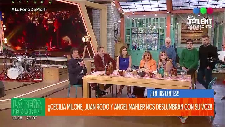 Se escuchó un sonido en La Peña de Morfi y Georgina Barbarossa le habló a Gerardo Rozzin