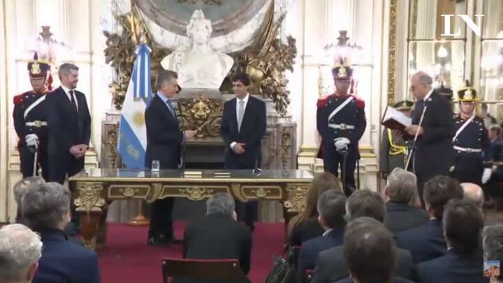 Hernán Lacunza jura como Ministro de Hacienda - Fuente: Casa Rosada
