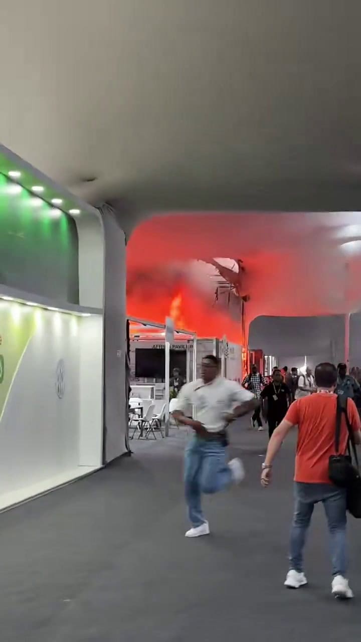 Incendio en la sede del COP30