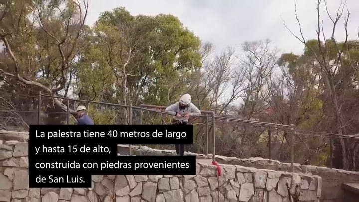 La palestra de Nuñez donde entrenan los andinistas