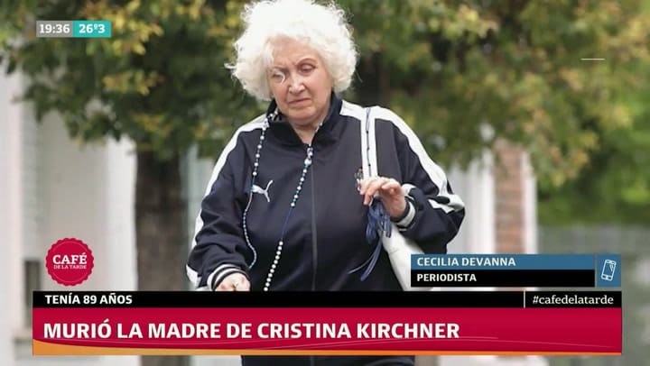 Murió la madre de Cristina Kirchner a los 89 años