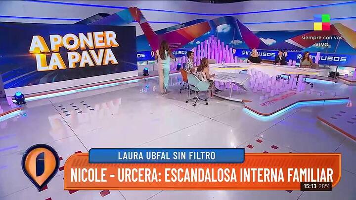 Cruce entre Nicole Neumann y la familia Urcera