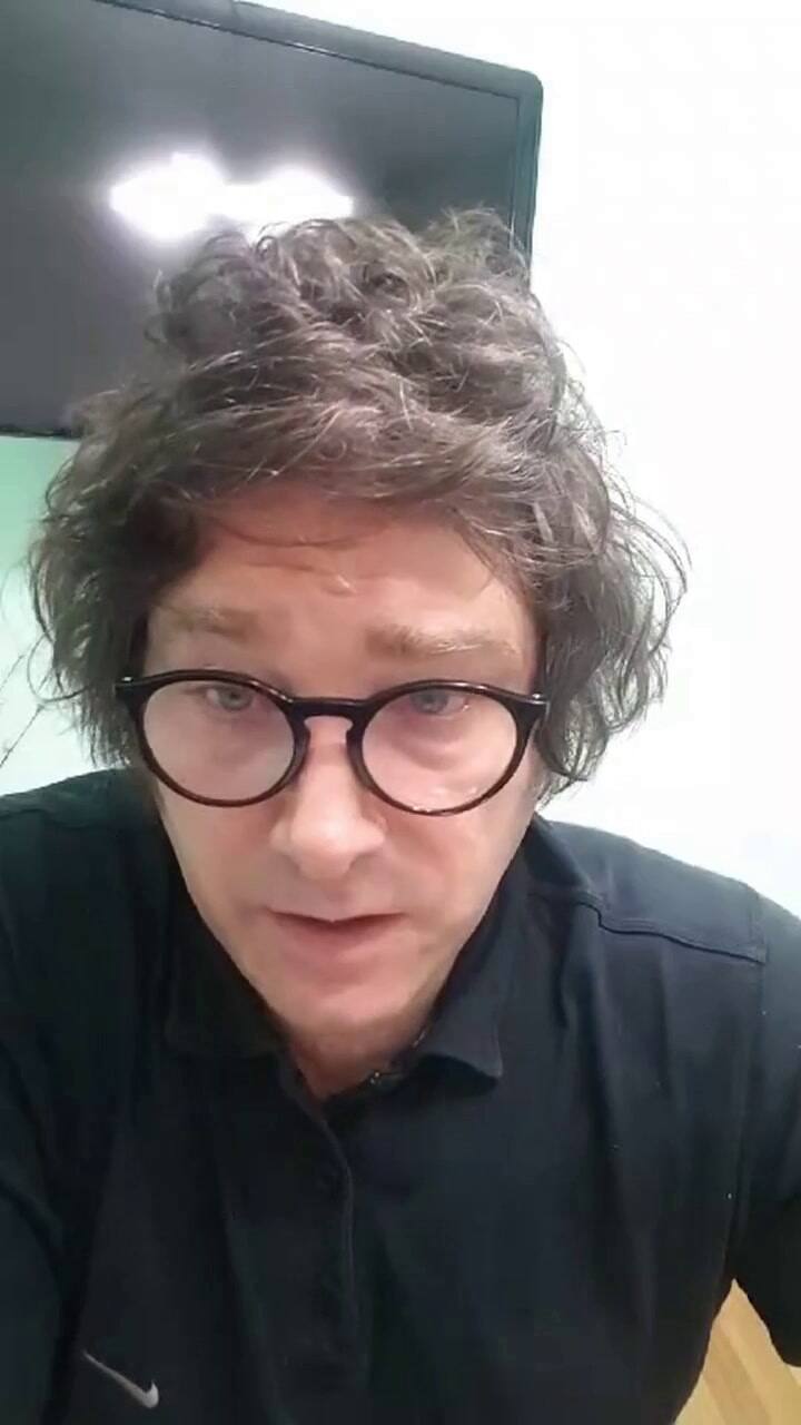 Un vivo de redes entre Milei y Novelli, de abril de 2021