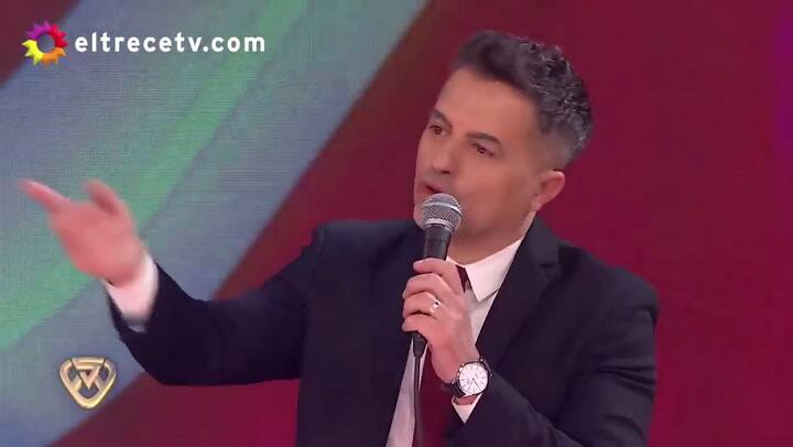 Pachu Peña logró un excelente puntaje gracias al histrionismo de Nicolás Fernández - Fuente: eltrece