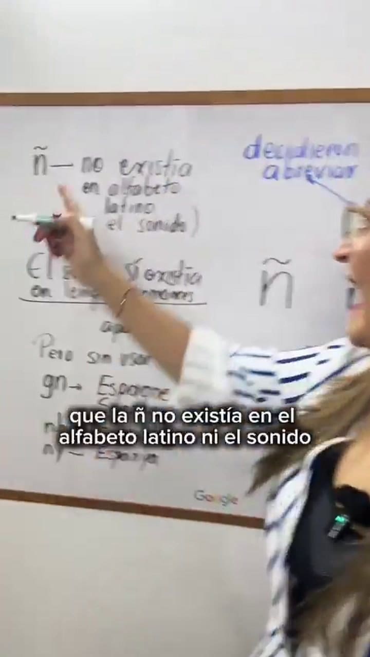 Explicó por qué el palito de la “ñ” es curvo y se volvió viral