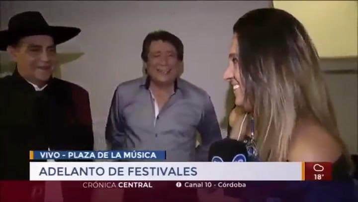 El repudiable comentario de El Chaqueño Palavecino a una cronista - Fuente: Canal 10 Córdoba