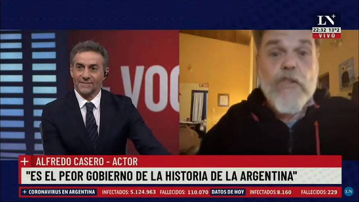 El fuerte reclamo de Casero contra políticos y periodistas