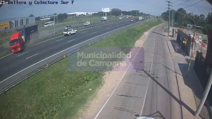 Así fue el choque fatal en la ruta 9 en Campana