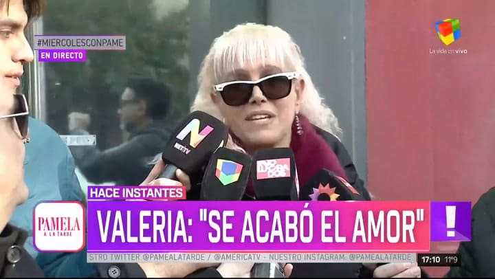 Valeria Lynch confirmó su separación de Cau Bornes - Fuente: América tv