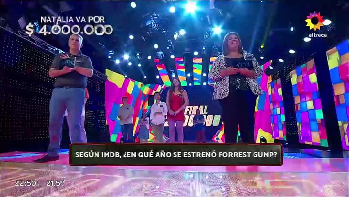 Daniel casi se cae en los 8 escalones de los dos millones