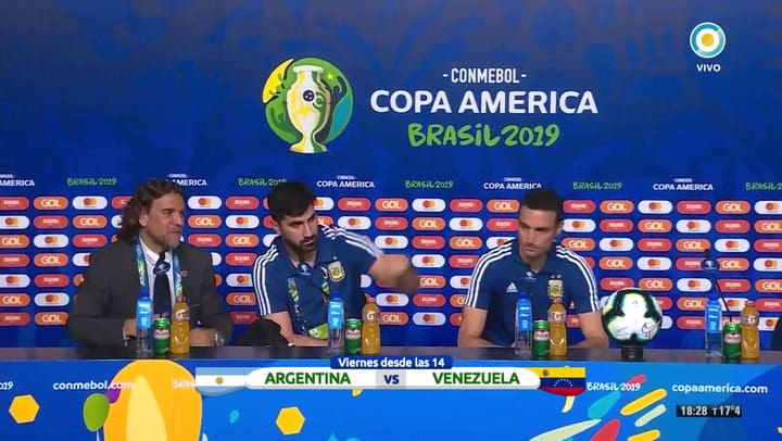 Conferencia completa de Scaloni tras el partido con Qatar